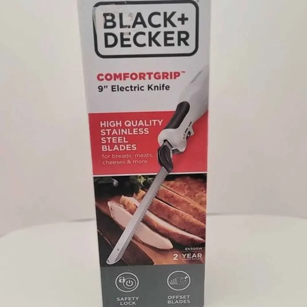 NEW Black & Decker comfort grip electric knife